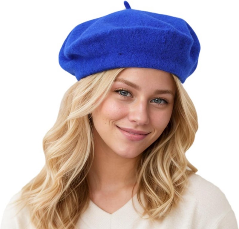 EGANO Women's ​​Beret Hats​​ - French Wool Blend Winter Cap, 70% Wool All-Season Soft ​​Beret Hats for Women​​ (Multi-Color)​ - Image 1